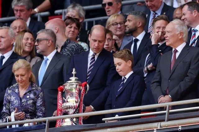 Książę William i książę George obecni w finale Pucharu Anglii